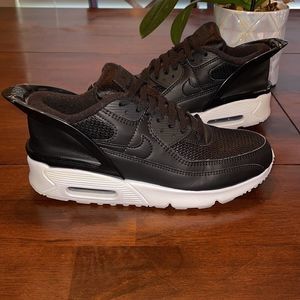 Nike Air Max 90 Flyease GS Black White Shoes
